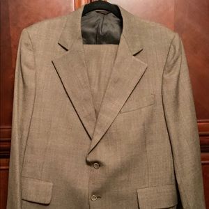 HART SCHAFFNER MARX MENS WOOL BROWN 46R SUIT